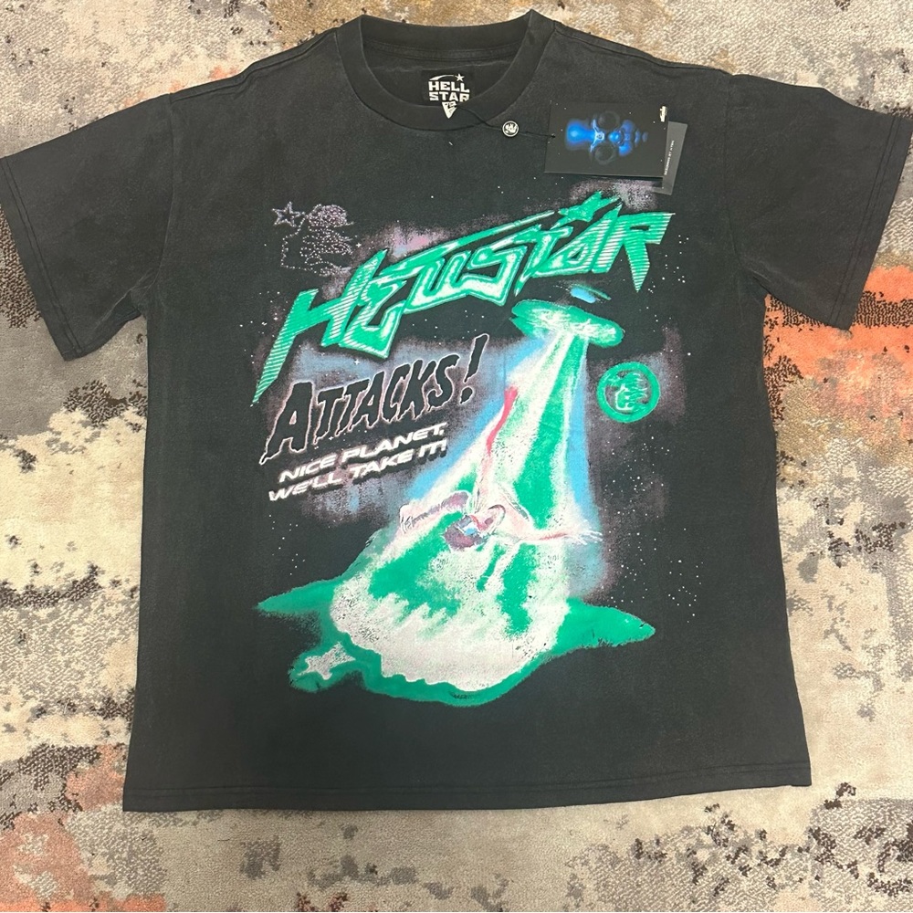 Hellstar Powered By The Star T-Shirt - Picture 1 of 2